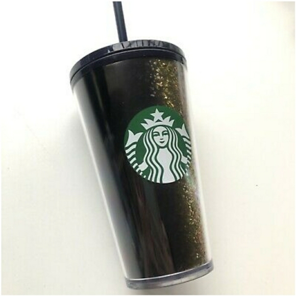 Starbucks | Dining | Starbucks Holiday 2 Gold Blacknavy Glitter 6oz |  Poshmark
